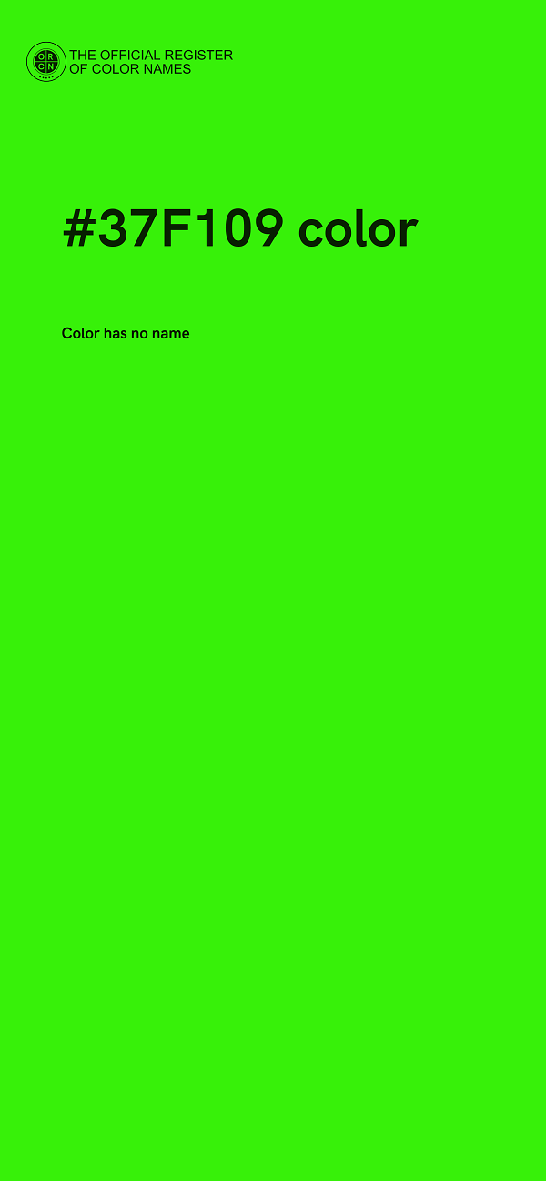#37F109 color image