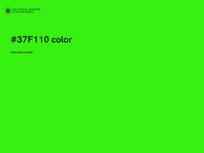 #37F110 color image