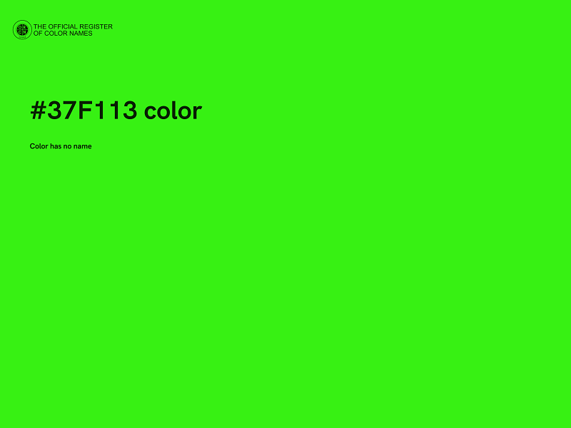 #37F113 color image