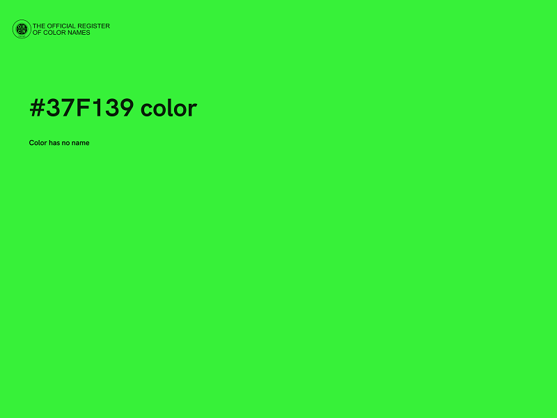 #37F139 color image