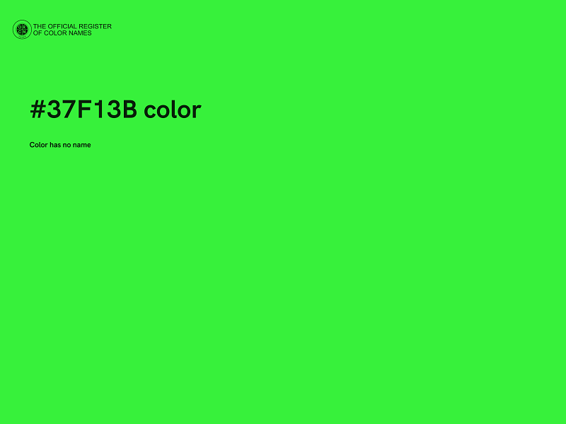 #37F13B color image