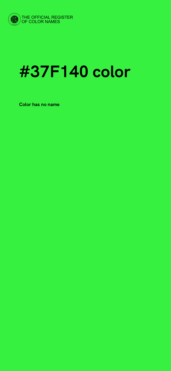 #37F140 color image