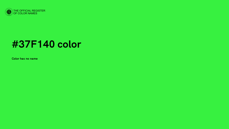 #37F140 color image