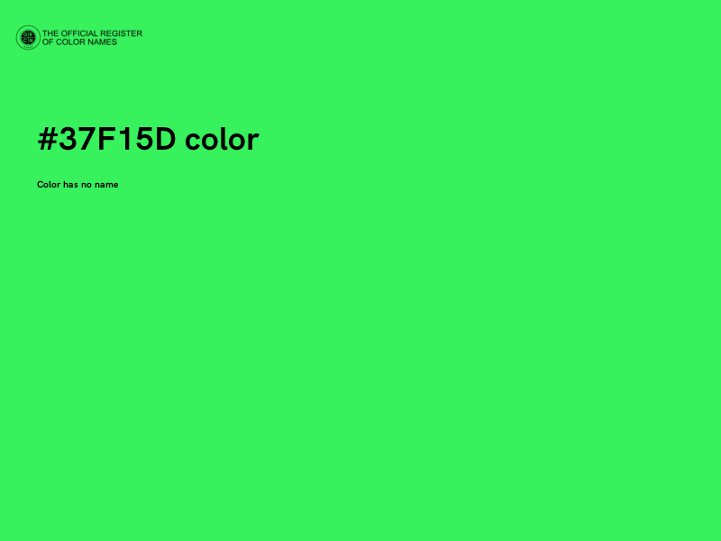 #37F15D color image