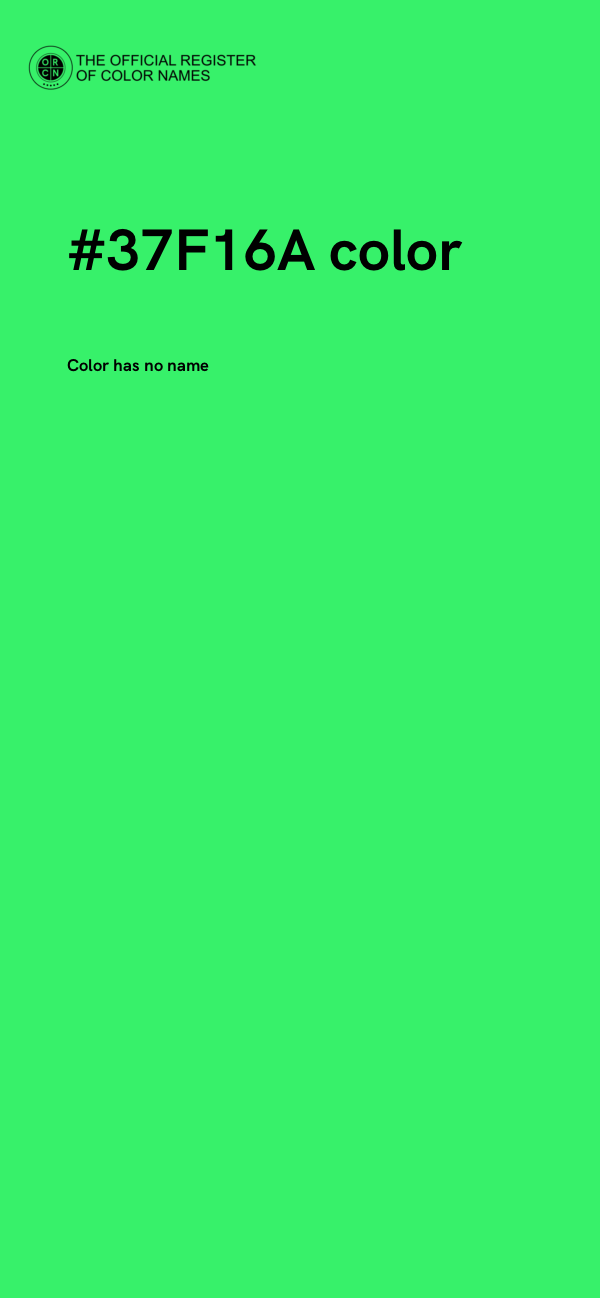 #37F16A color image