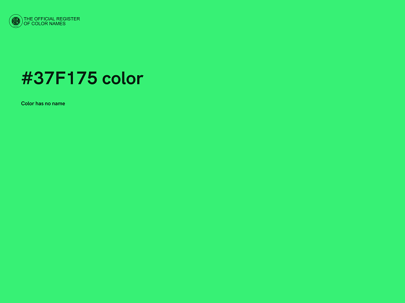 #37F175 color image
