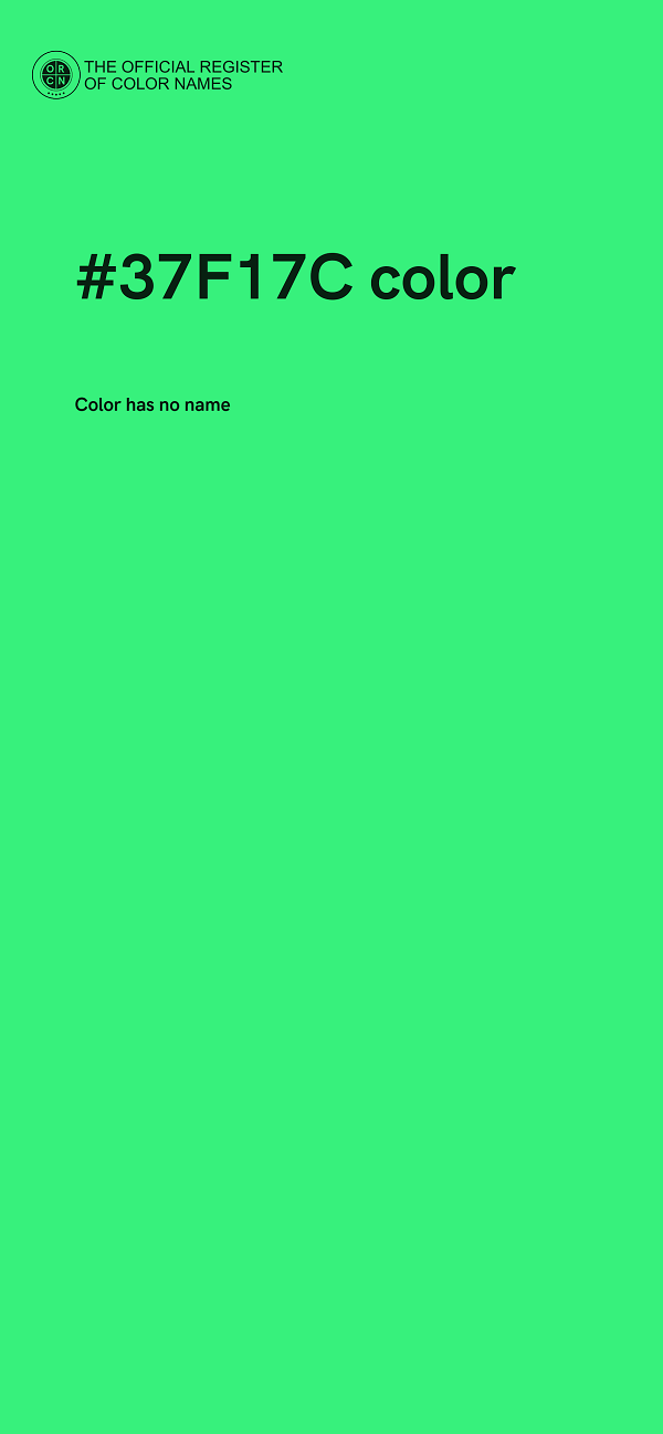 #37F17C color image