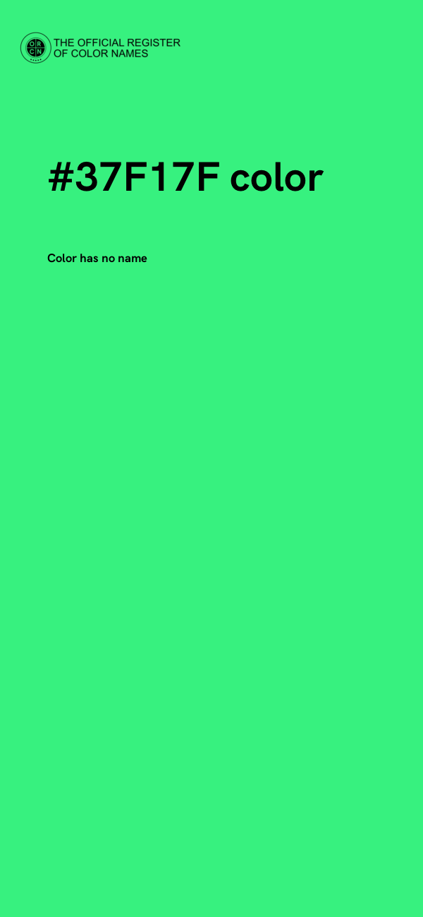 #37F17F color image