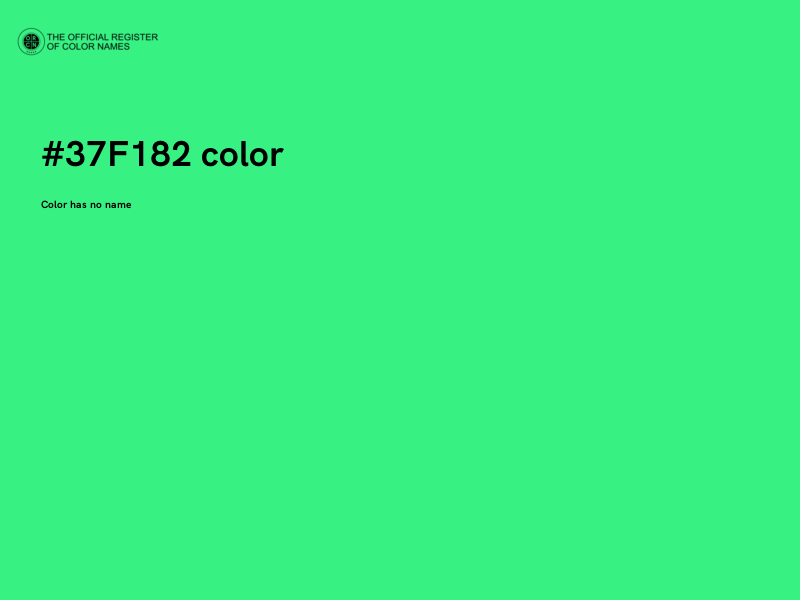#37F182 color image