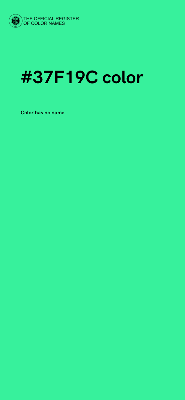 #37F19C color image