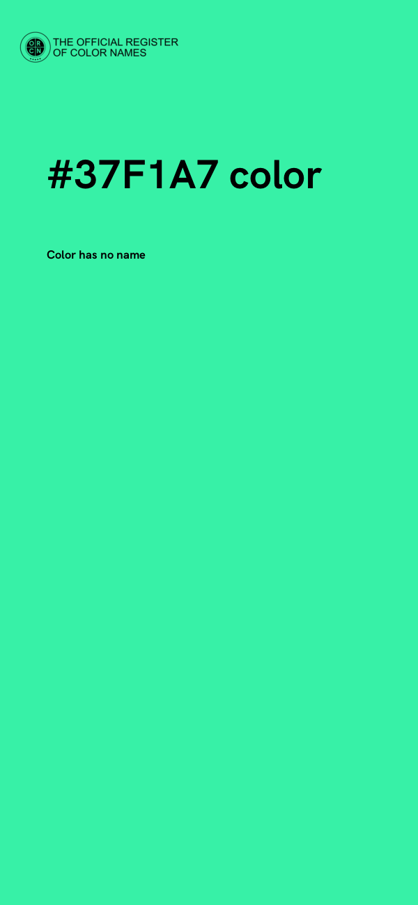 #37F1A7 color image