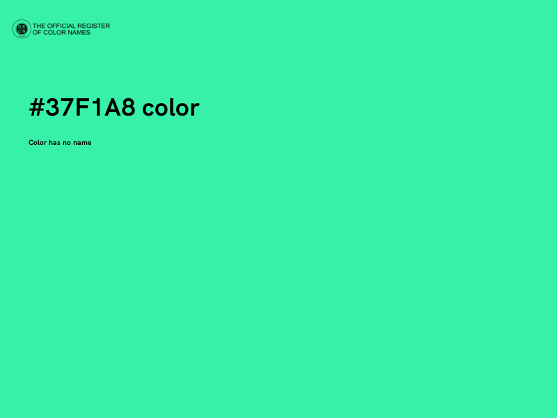 #37F1A8 color image
