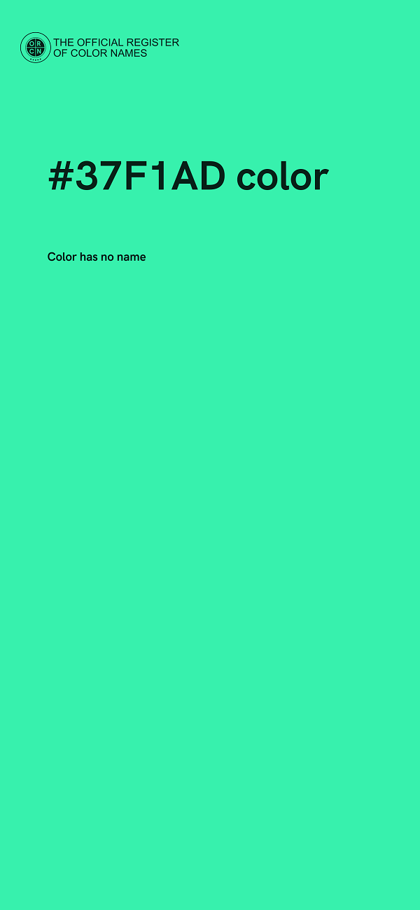 #37F1AD color image