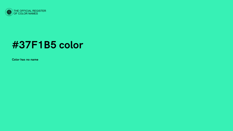 #37F1B5 color image