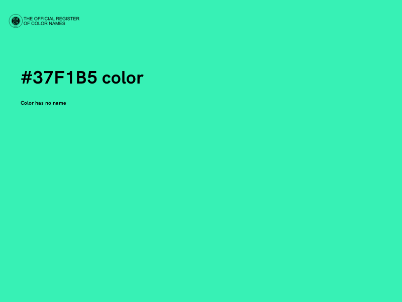 #37F1B5 color image