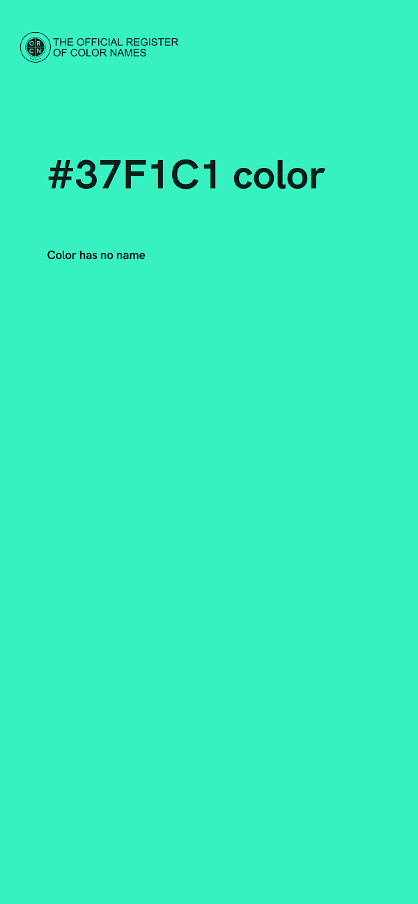 #37F1C1 color image
