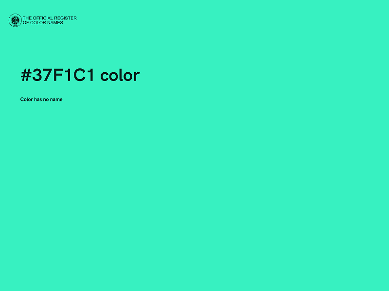 #37F1C1 color image