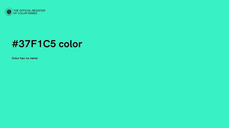 #37F1C5 color image