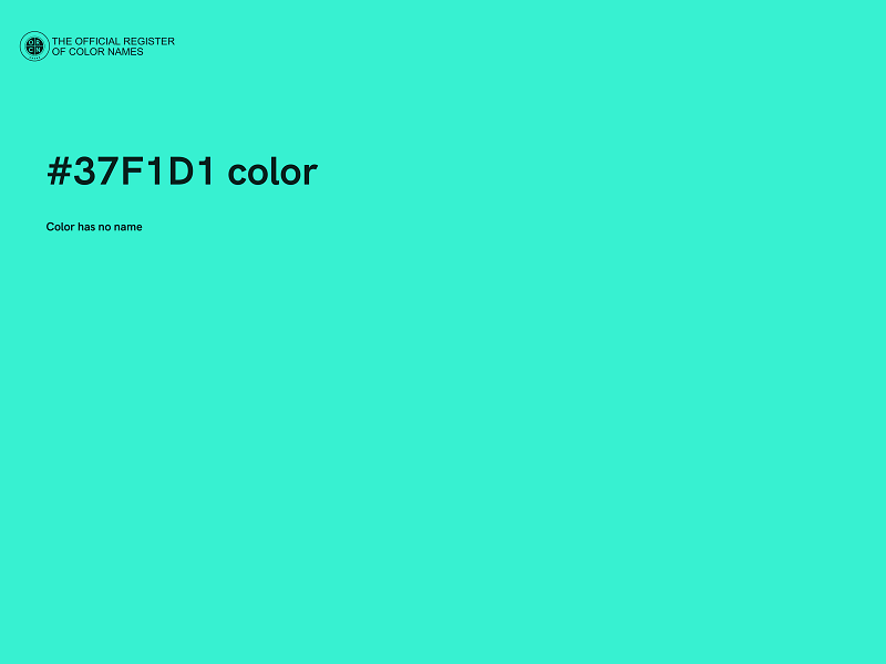 #37F1D1 color image