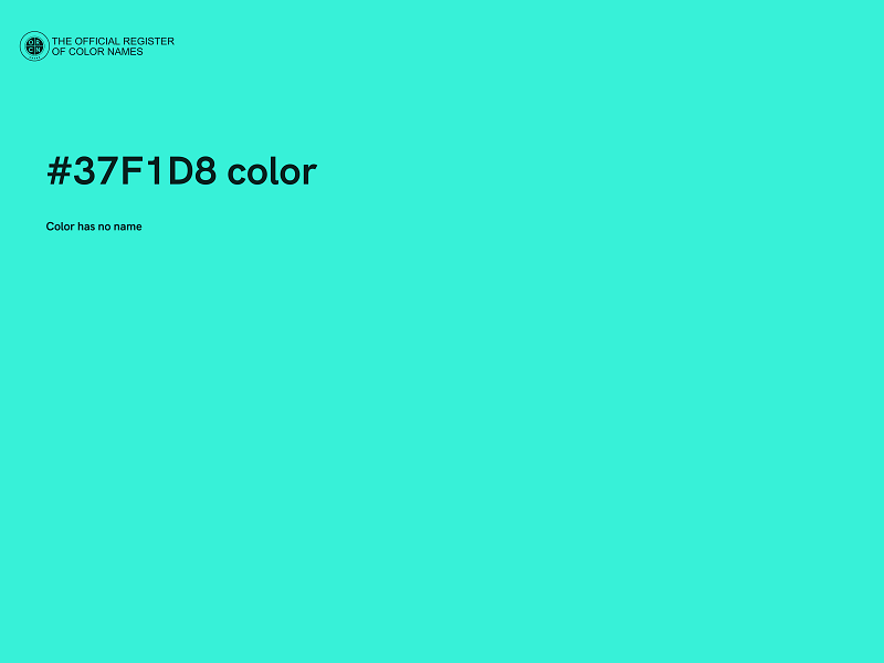 #37F1D8 color image