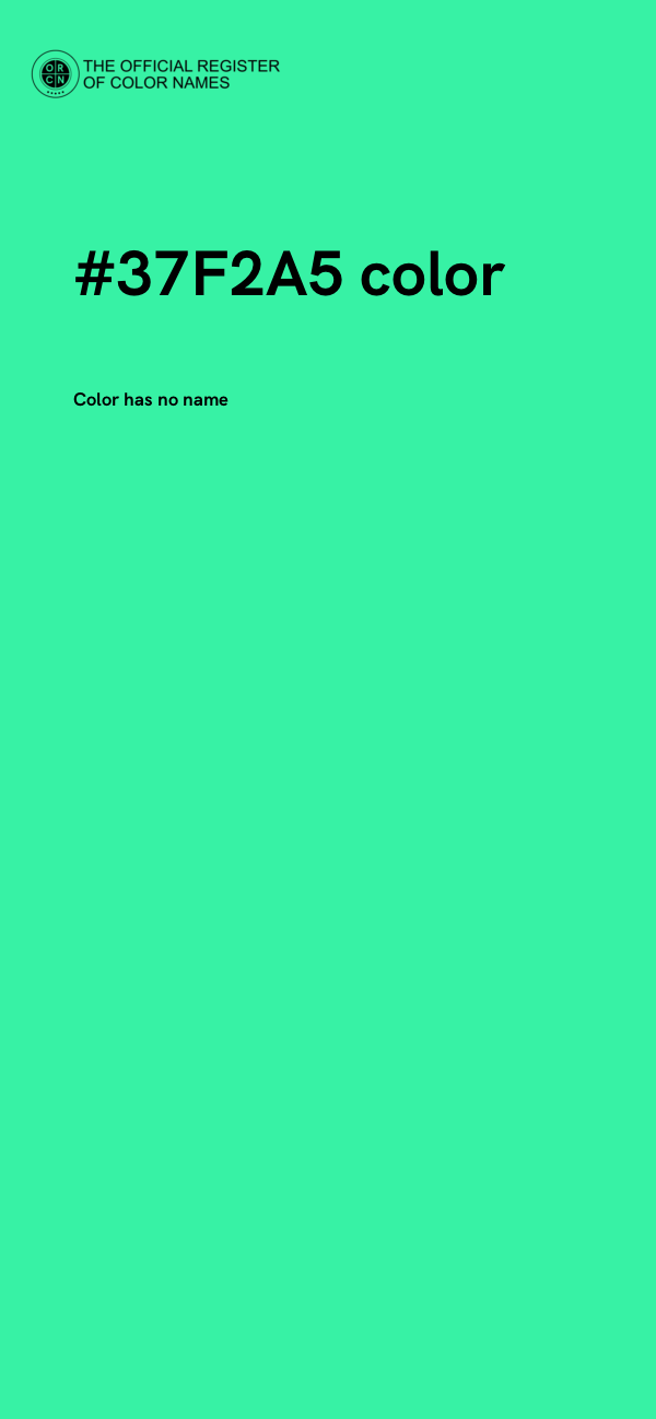 #37F2A5 color image