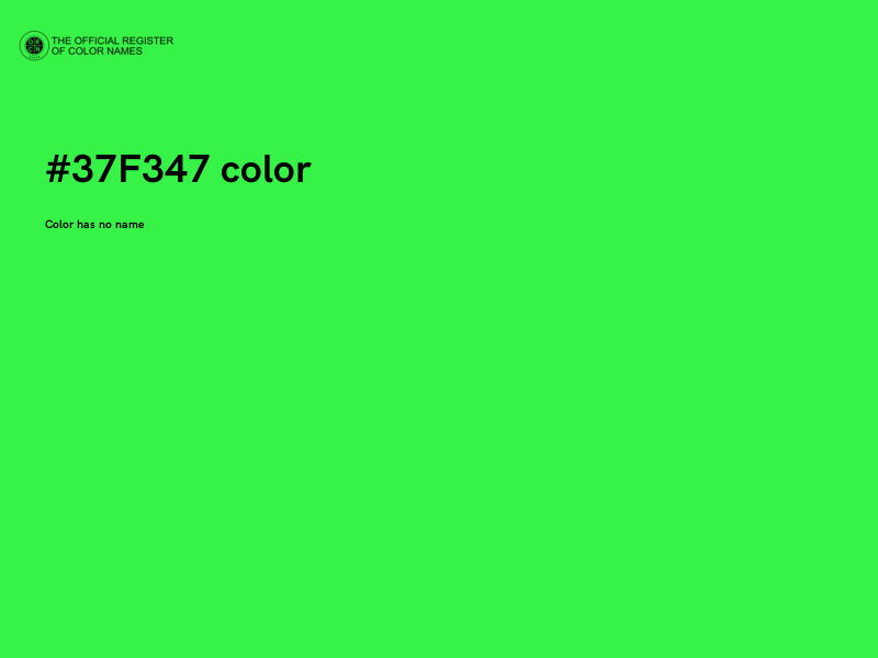 #37F347 color image
