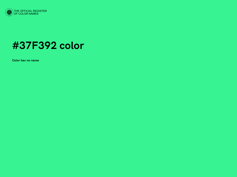 #37F392 color image