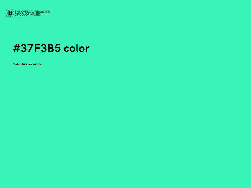 #37F3B5 color image