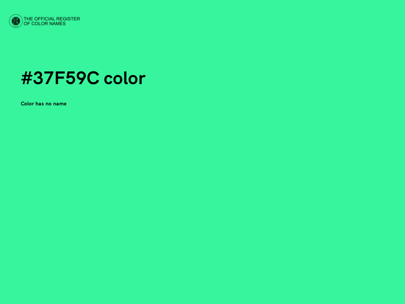 #37F59C color image