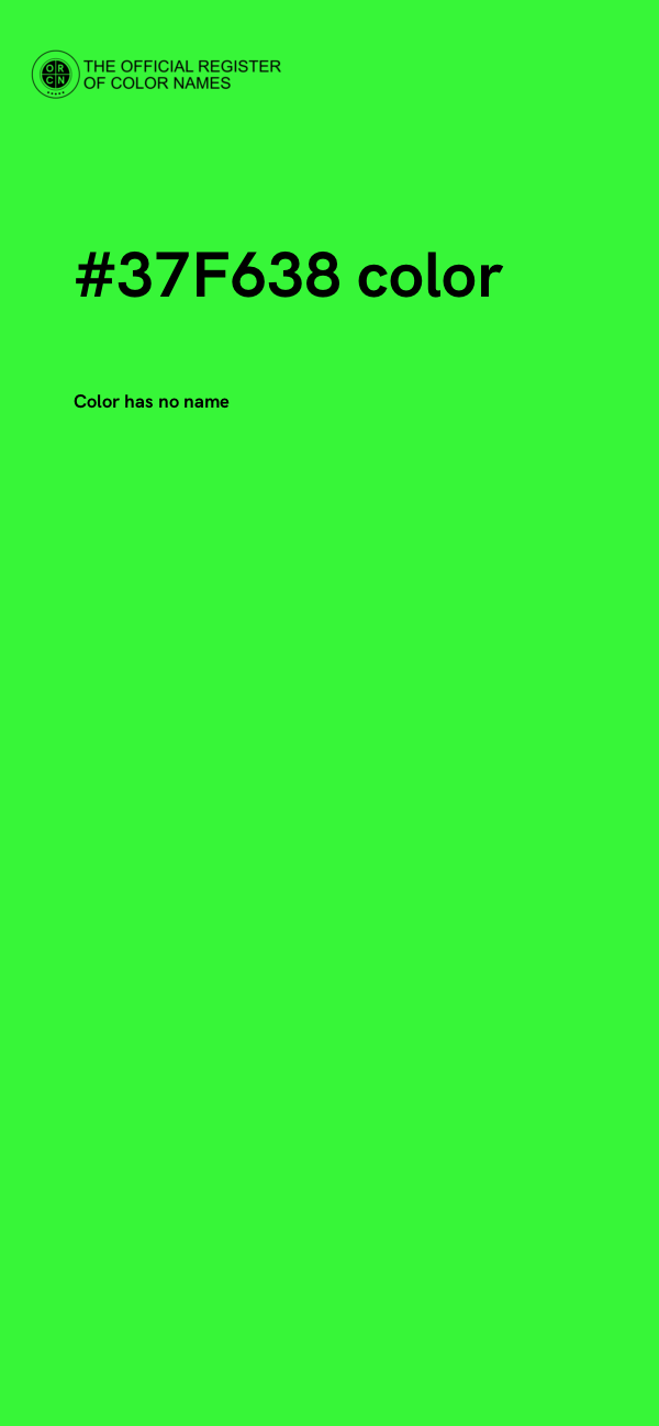 #37F638 color image