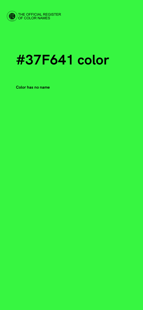 #37F641 color image