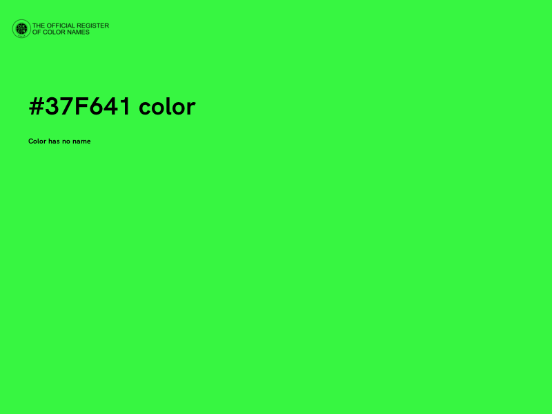 #37F641 color image