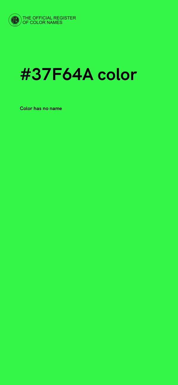 #37F64A color image