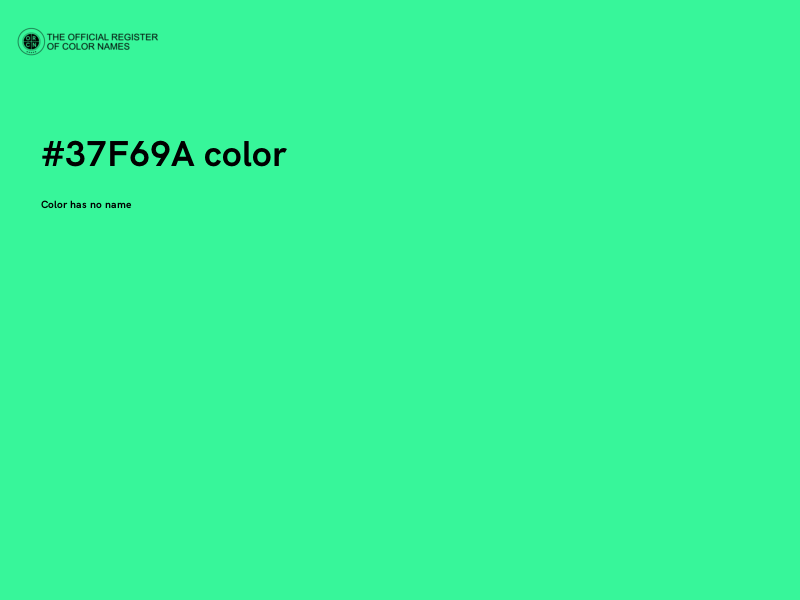 #37F69A color image