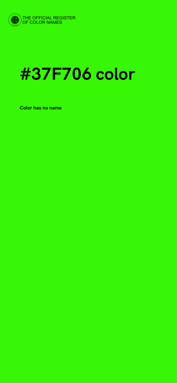 #37F706 color image
