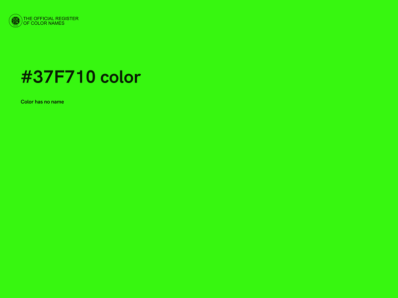 #37F710 color image