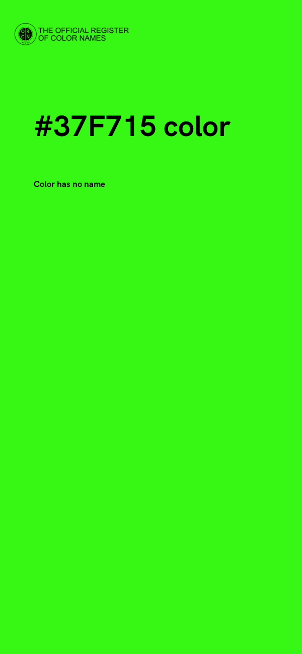 #37F715 color image