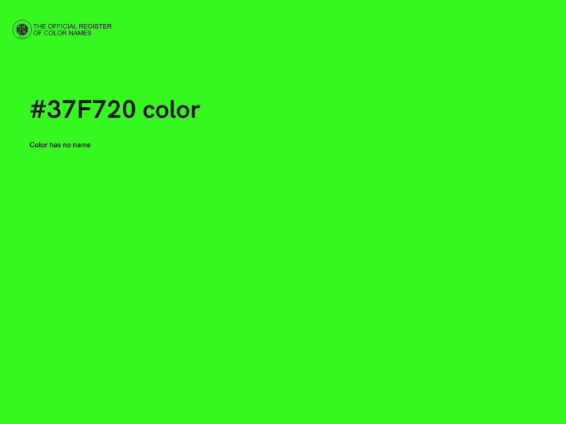 #37F720 color image