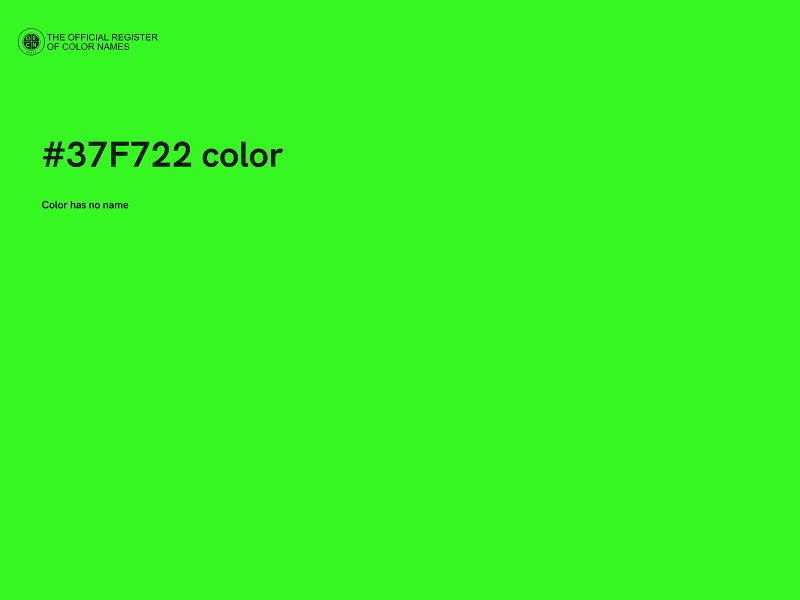 #37F722 color image