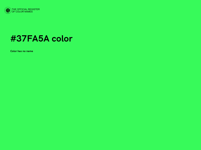 #37FA5A color image