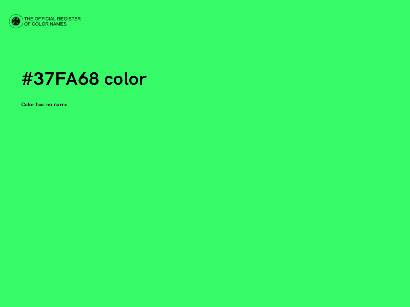 #37FA68 color image