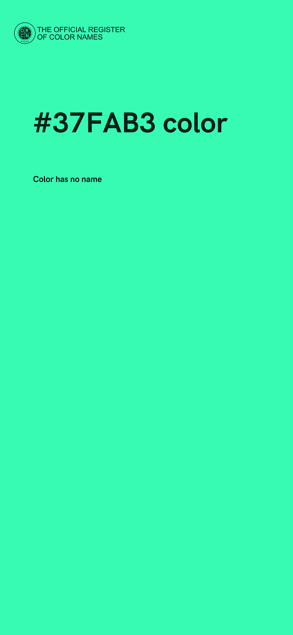 #37FAB3 color image