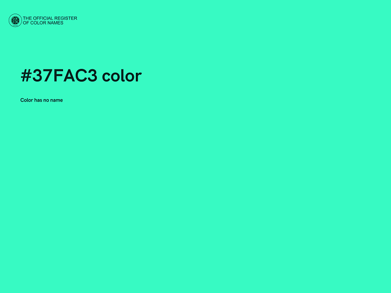 #37FAC3 color image