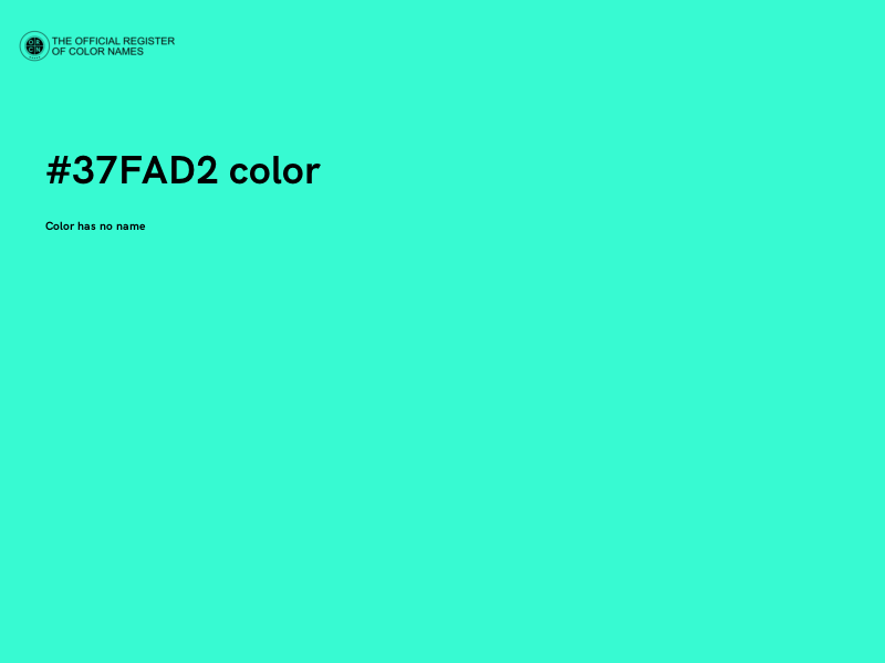 #37FAD2 color image
