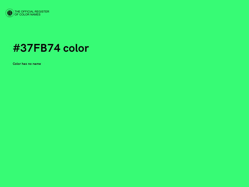 #37FB74 color image