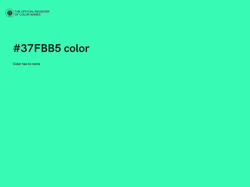 #37FBB5 color image