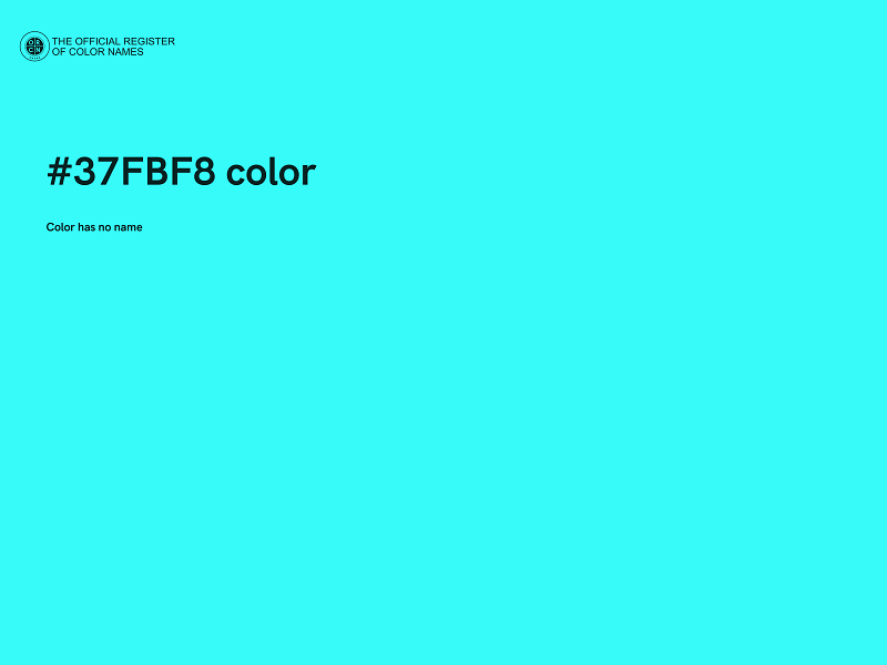 #37FBF8 color image