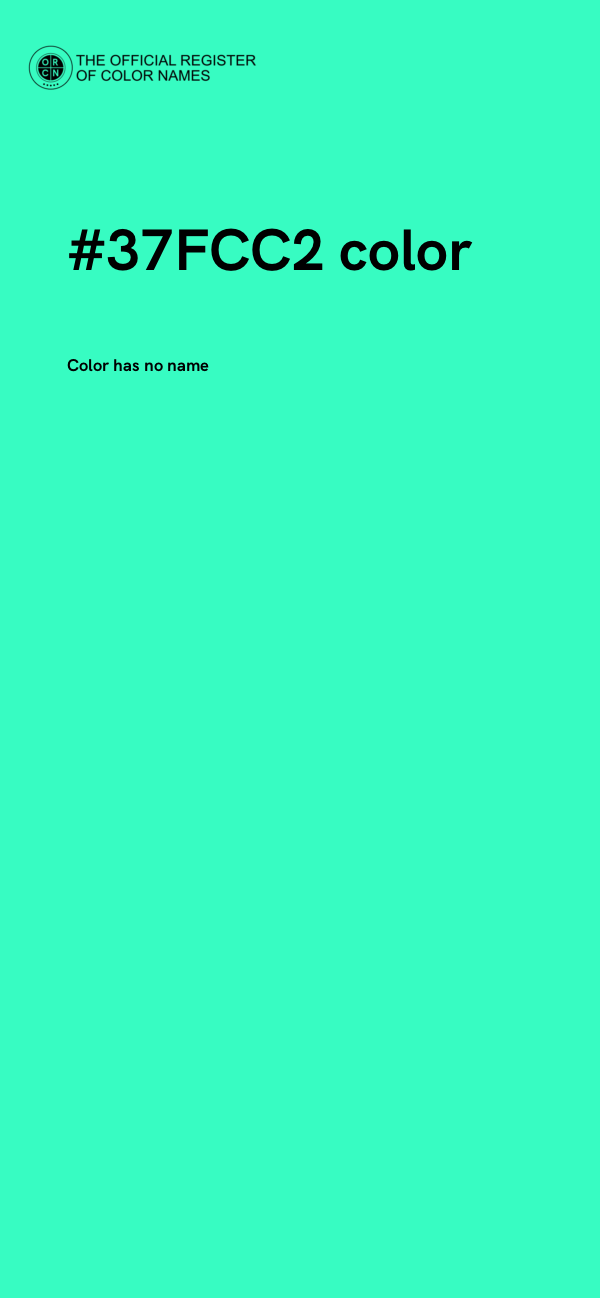 #37FCC2 color image