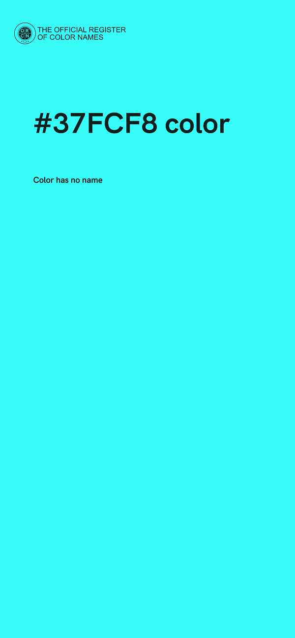 #37FCF8 color image