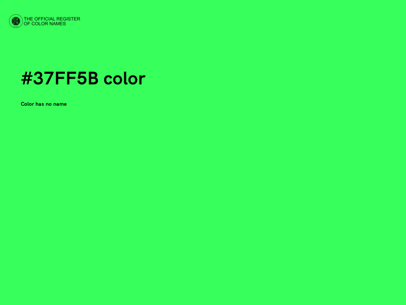 #37FF5B color image
